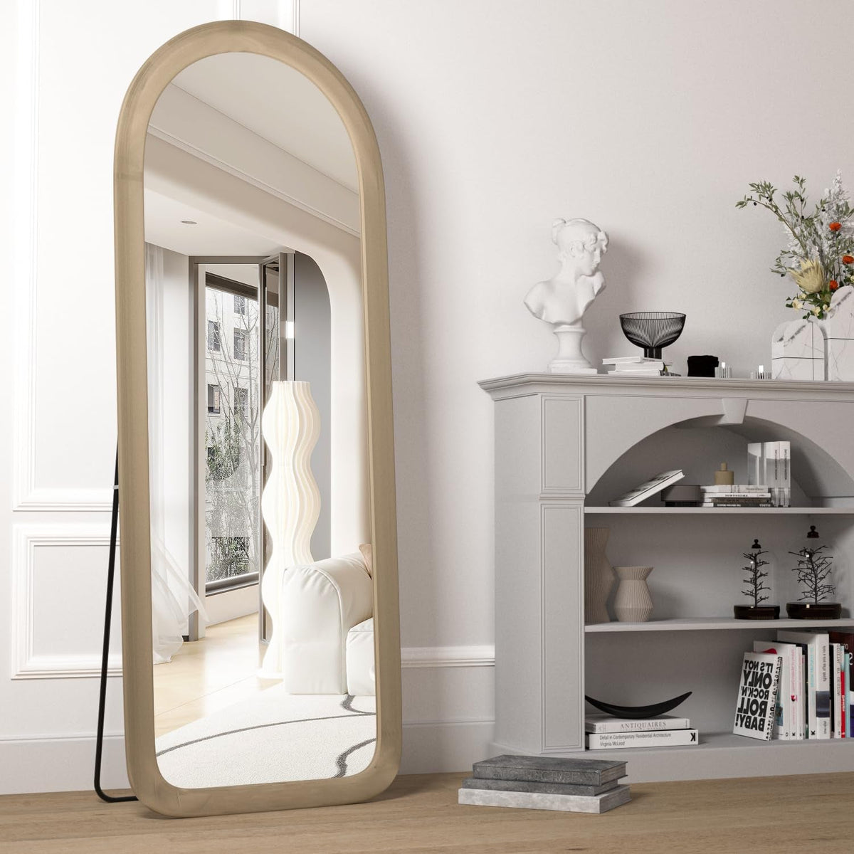 The Aveline Arched Floor Mirror