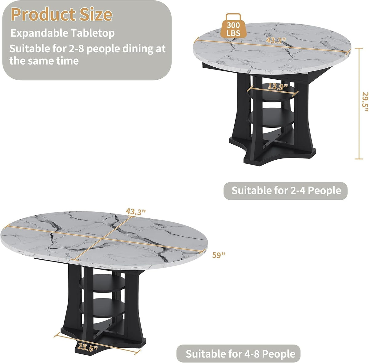 The Marlowe Extendable Dining Table