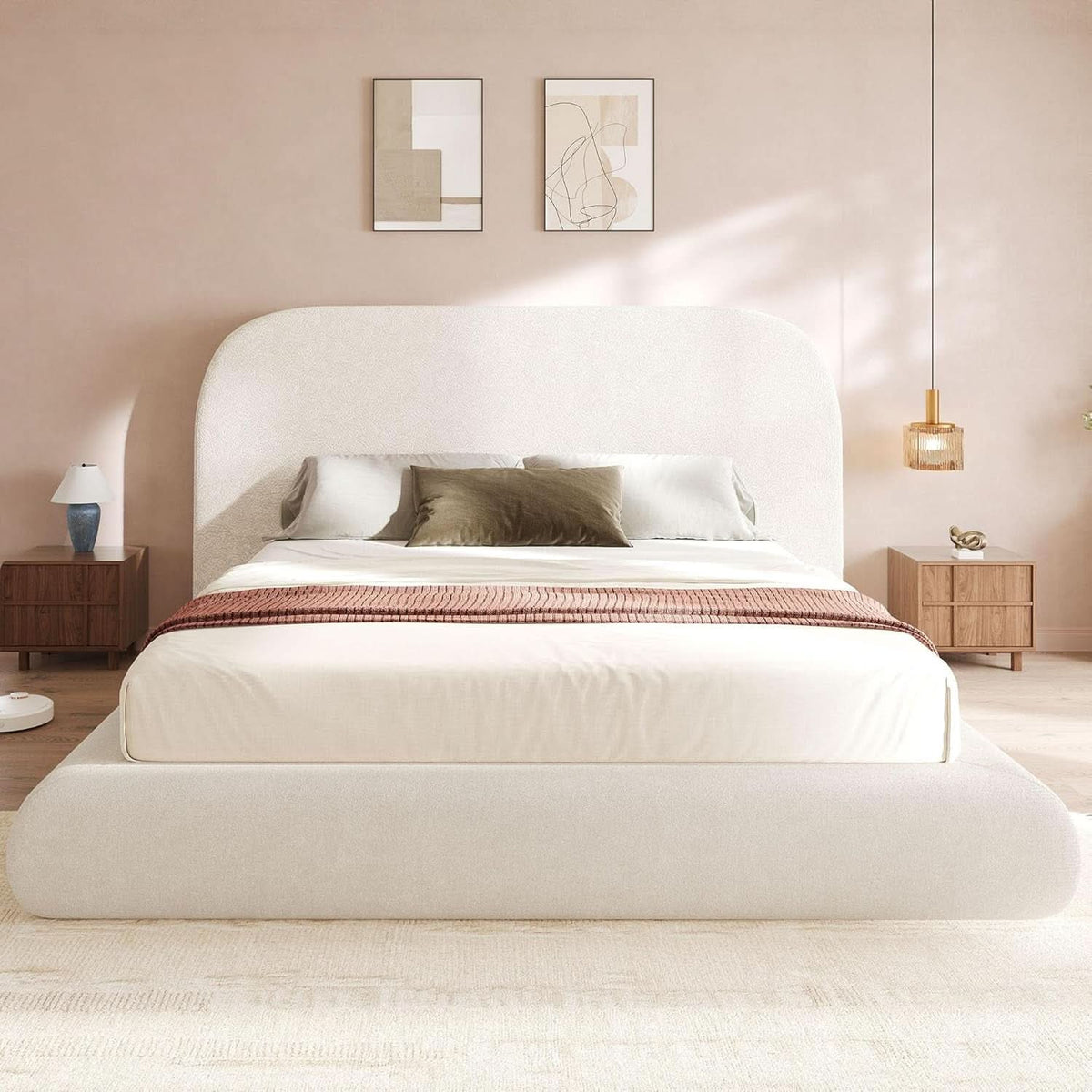 The Delaney Velvet King Bed