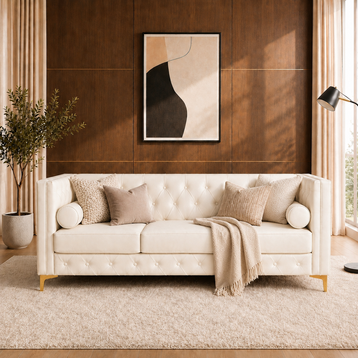 The Estelle Cream Sofa