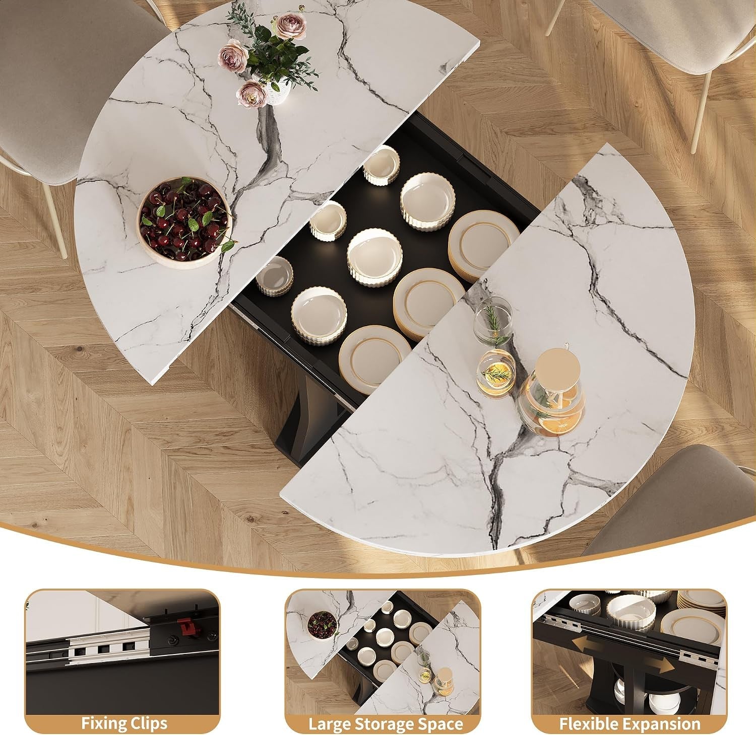 The Marlowe Extendable Dining Table