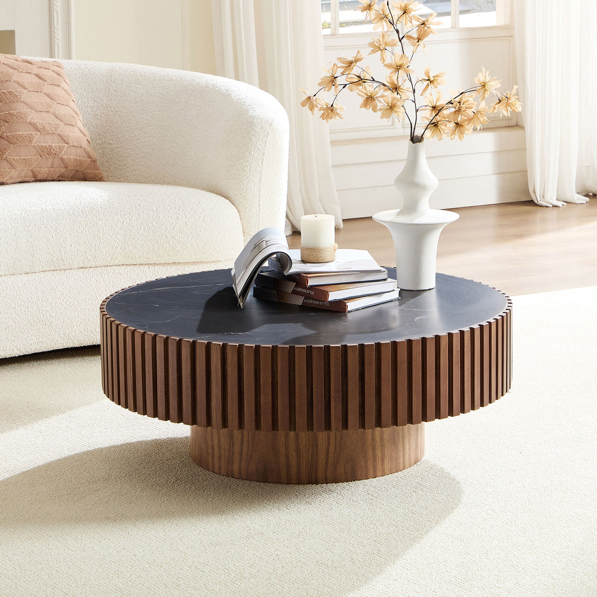 The Solene Sintered Stone Coffee Table