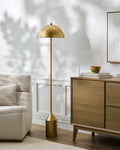 The Landerneau sculptural gold floor lamp